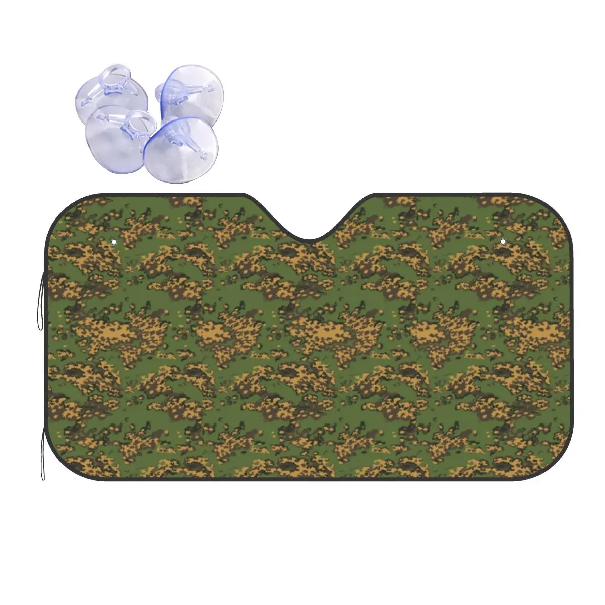 

Russian Woodland Camouflage Funny Windshield Sunshade 70x130cm Army Military Camo Car Window Windscreen Cover Heat Reflector