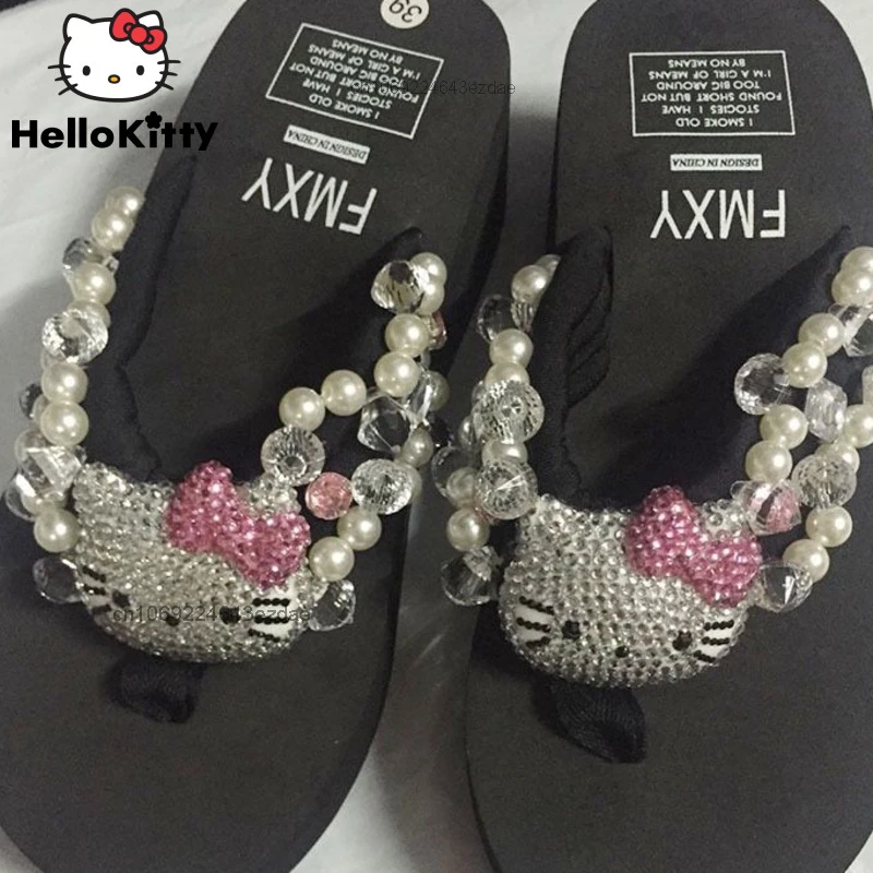 Hello Kitty Platform Flip Flops Hello Kitty Slippers Women Hello Kitty Shoes Women Women's