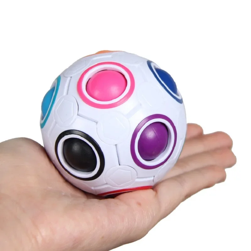 Magic Rainbow Ball Cube Antistress Rainbow Ball Speed Puzzle Montessori Toys Kids Adult Stress Reliever Toy Creative Gifts fidget toys,puzzle toys,anti stress toys,puzzle cube,magic puzzle cube