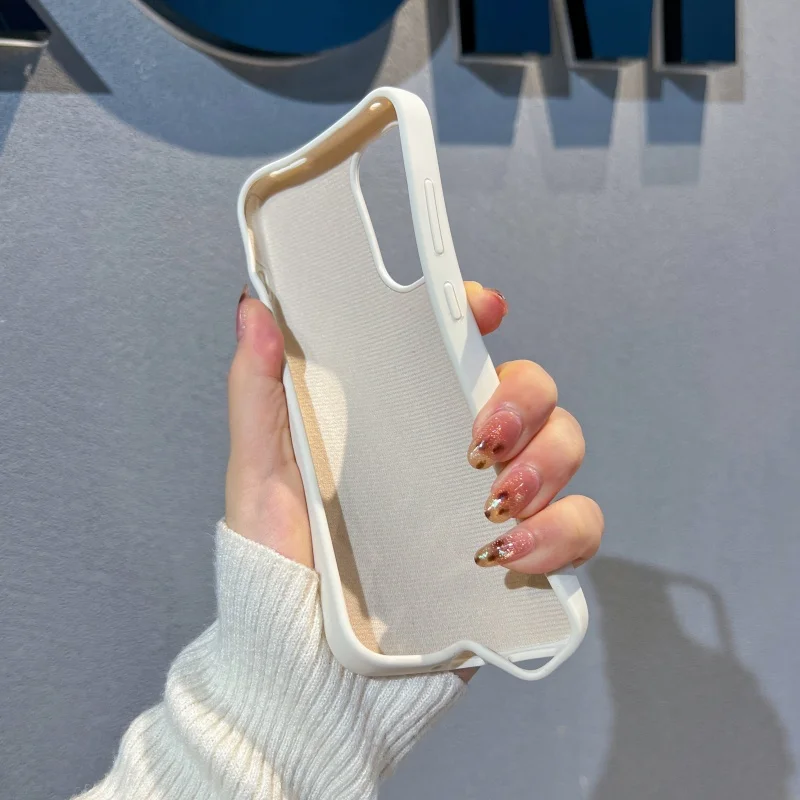 Luxury Liquid Soft Silicone Case with Comfortable Feel and Built-in Flocking Cover