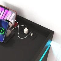 8 Drawer Dresser with LED Light, Modern Chest of Drawers for Closet, 47" Wide Drawer Organizer Cabinet for Bedroom, Living Room 5