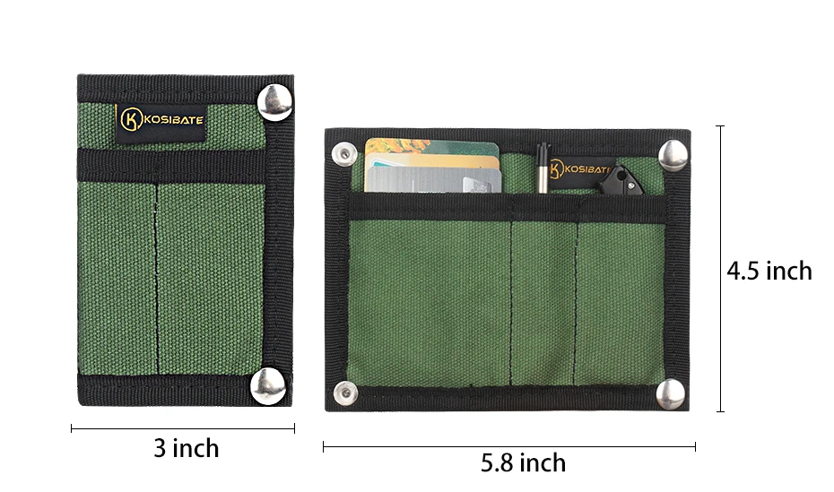 Kosibate Ourdoor EDC Werkzeug-Aufbewahrungstasche, multifunktional, Mini, faltbar, taktisches Messer, Stifthalter, universelle Tasche – Detail 8