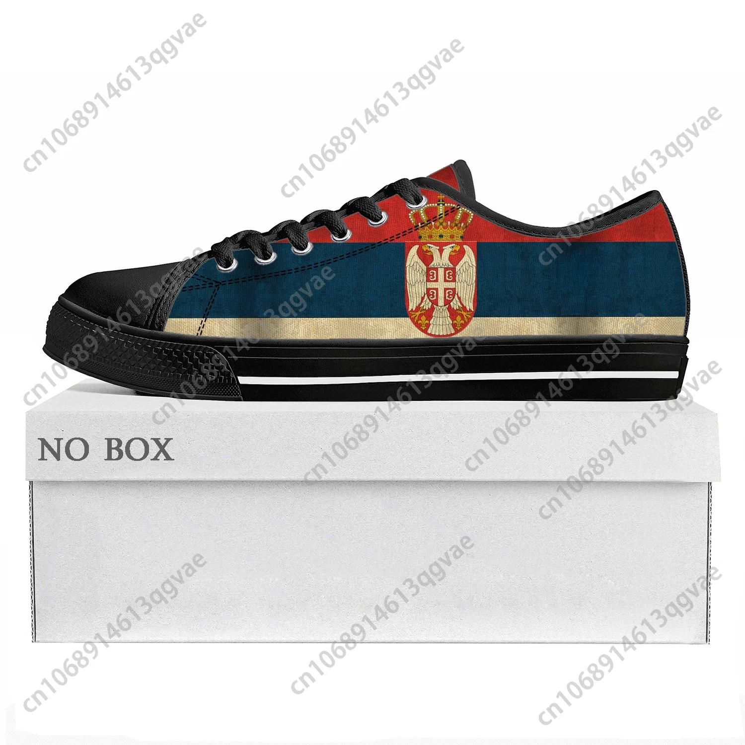 Serbian Flag Low Top High Quality Sneakers Mens Womens Teenager Canvas Sneaker Serbia Prode Casual Couple Shoes Custom Shoe
