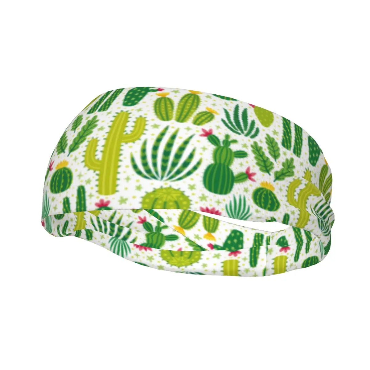 

Cactus Sweat Headband Headwear Cute Hair band Yoga Running Sweatband Sports Safety for Women