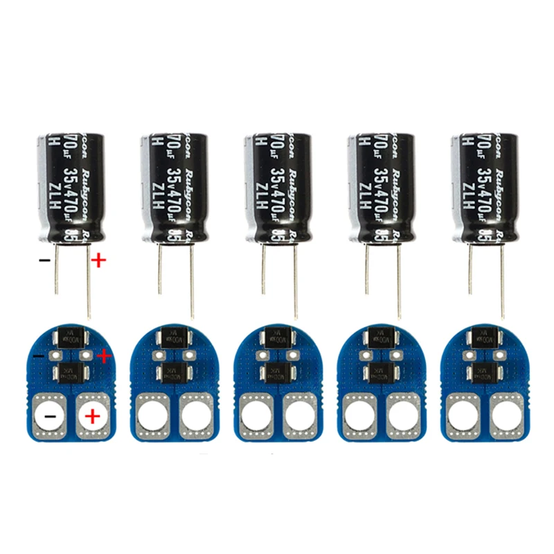 XT60-AWG 14-Condensatore 25V 2200uF - Connettore maschio-cavo in silicone XT60-AWG 14-Condensatore 25V 2200uF - Connettore maschio-cavo in silicone