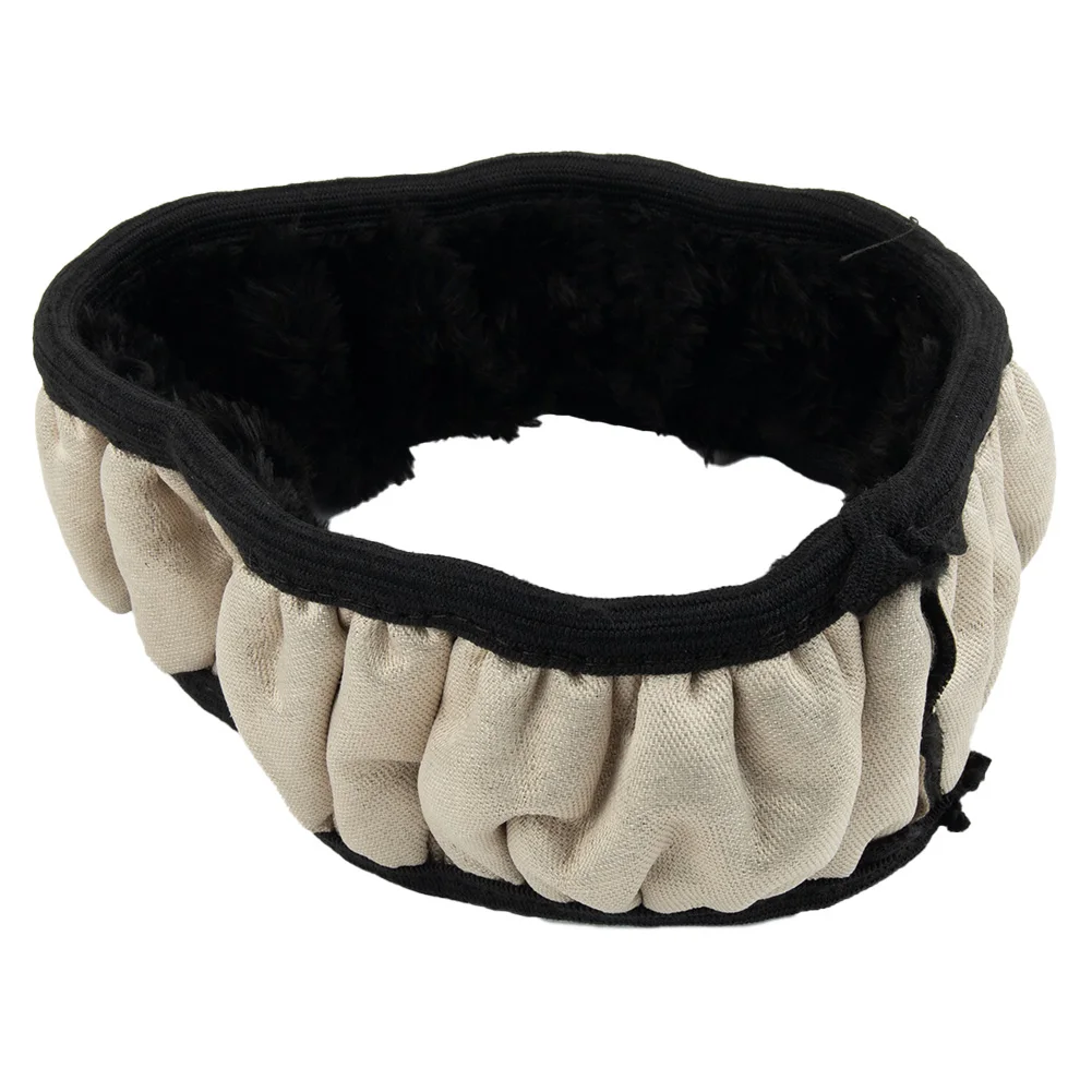 

Brand New Steering Wheel Cover Plush Replacement Soft Tool Universal 38cm Black Car Decor Decoration Decorations