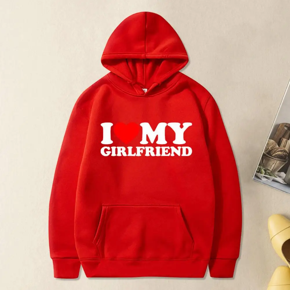 

Funny I Love My Girlfriend Hoodie Funny Girlfriend Love Hoodie Men's Long Sleeve Pullover Sweatshirt with Pocket Unisex