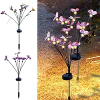 Outdoor Solar Butterfly Lights Firefly LED Lights Butterfly Lamp Butterfly Ground Light Solar Power Landscape Light Outdoor 7 2