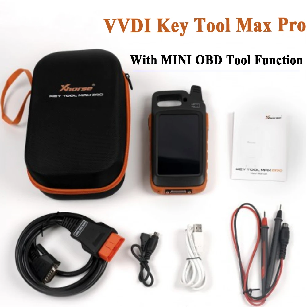 

Xhorse VVDI Key Tool Max Pro with Mini OBD Tool Functions Add Voltage and Leakage Current Work with XP005/XP005L