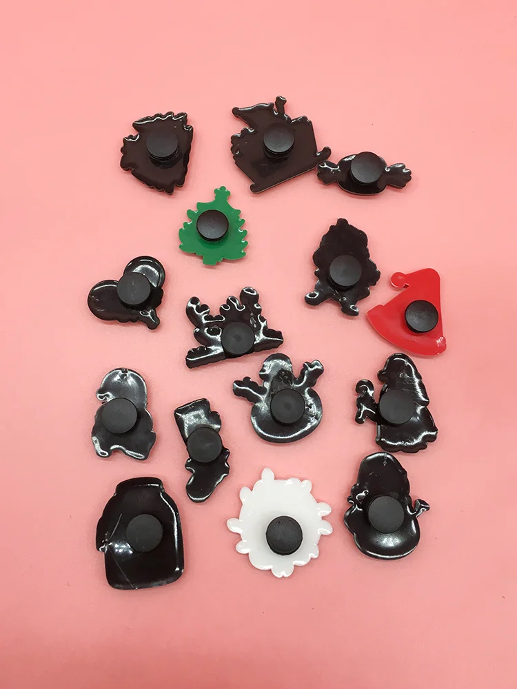 Kawaii Christmas Croc Shoes Charms Diy Combination PVC Buckle Decor Funny Women Clog Shoes Decoration Croc Accessories For Kids