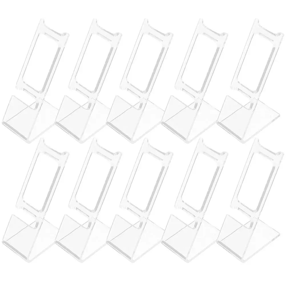 50Pcs 시계 디스플레이 스탠드 투명 L 자형 플라스틱 손목 시계 홀더 주최자 쇼케이스 홈 스토어 쥬얼리 디스플레이 랙