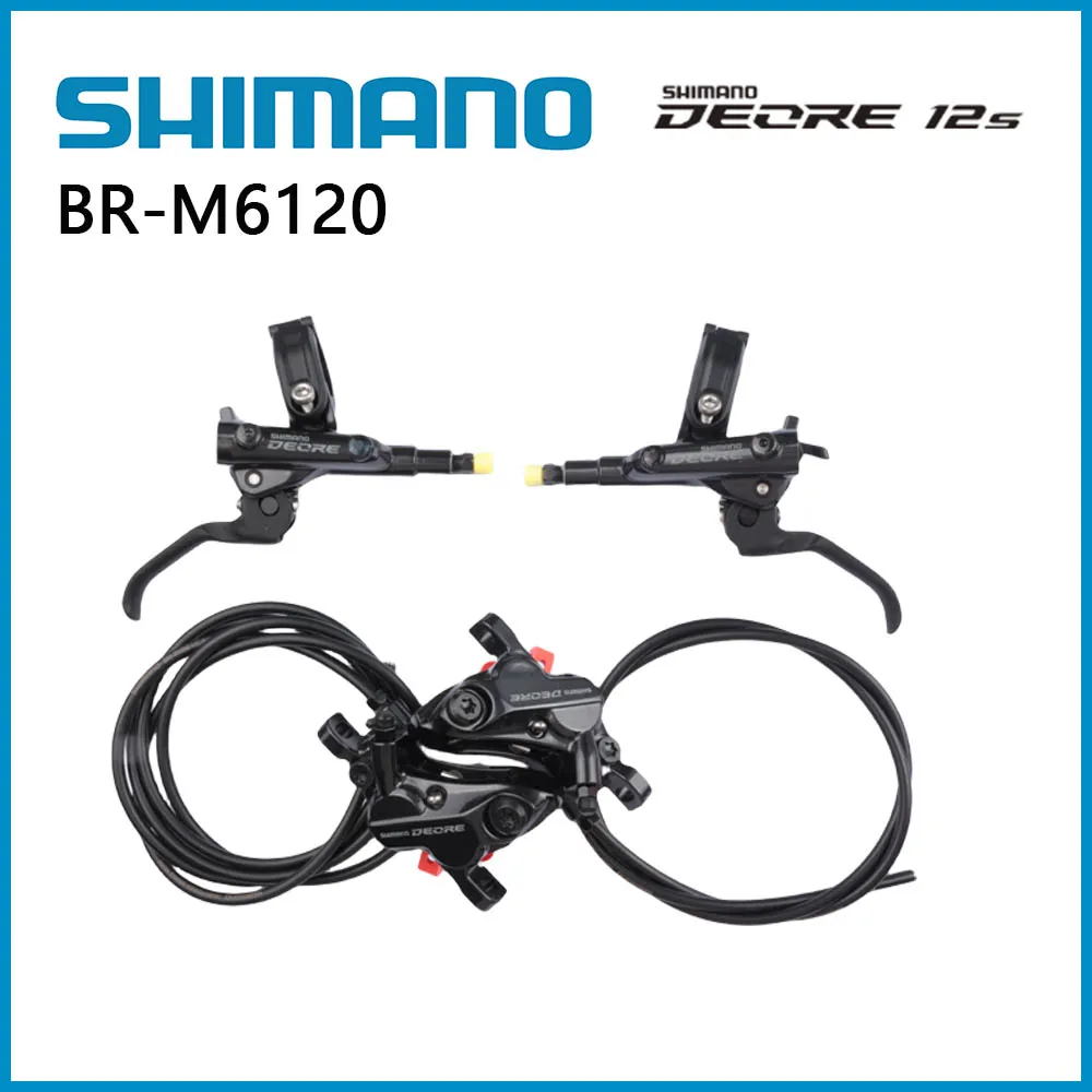 シマノDEORE 高性能 油圧ディスクブレーキ M6120 ４ポット　前後セット シマノDEORE 高性能 油圧ディスクブレーキ M6120 4ポット 前後