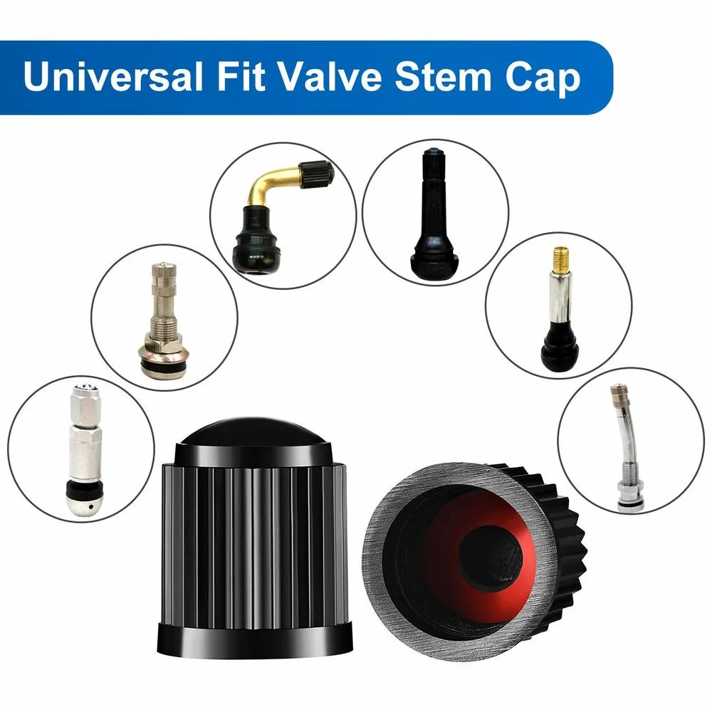 Premium Universal Tire Valve Caps with O-Ring Seals - Pack of 500