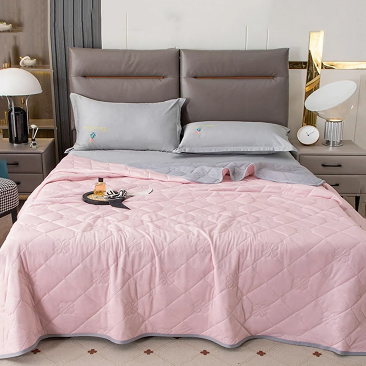 Cooling Comforter , Ice Blanket for All-Season Lightweight Soft Cooling Blanket for Night Sweats Hot Sleeper, Breathable lightwe