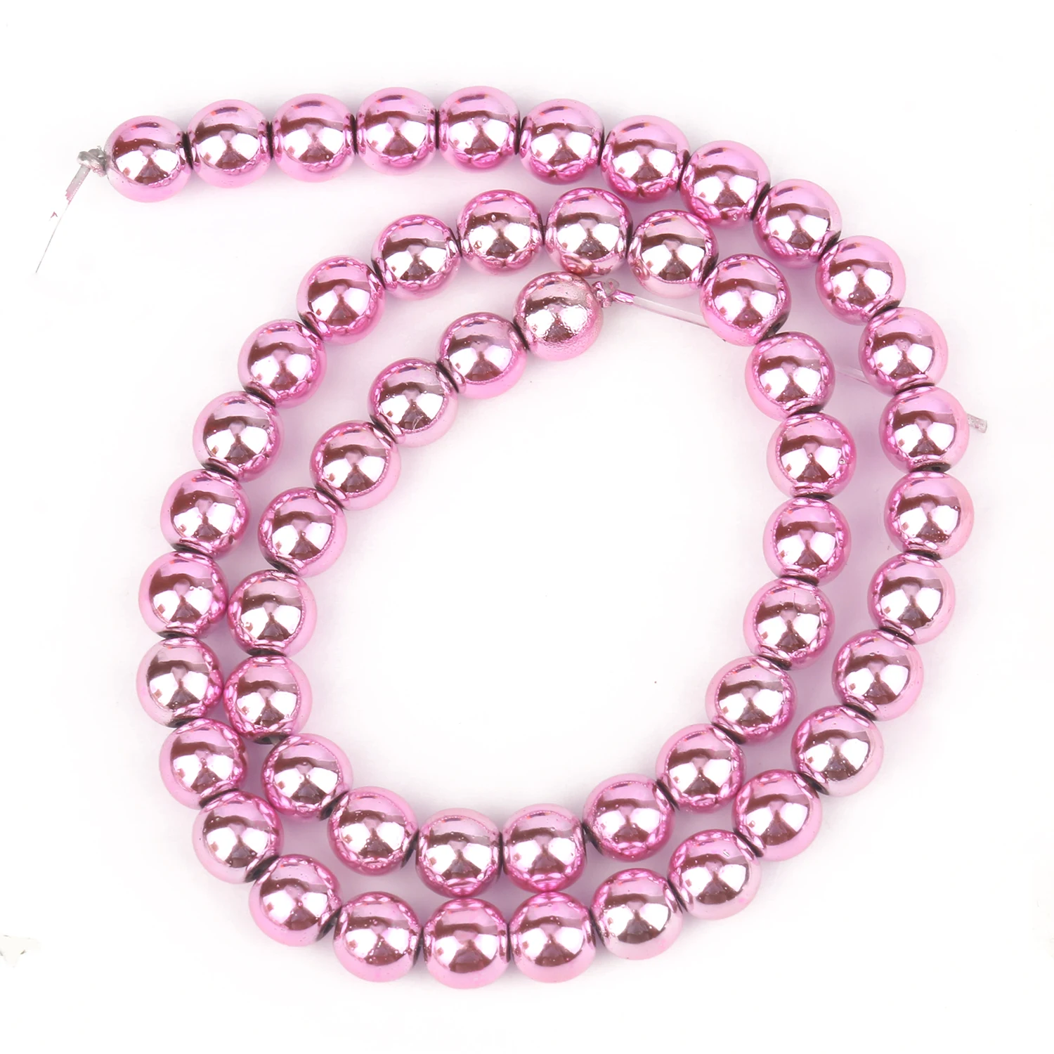 Elegant Silver-Gold Hematite Natural Stone Beads for DIY Jewelry and Accessories, 15'' Strand, 2-10mm