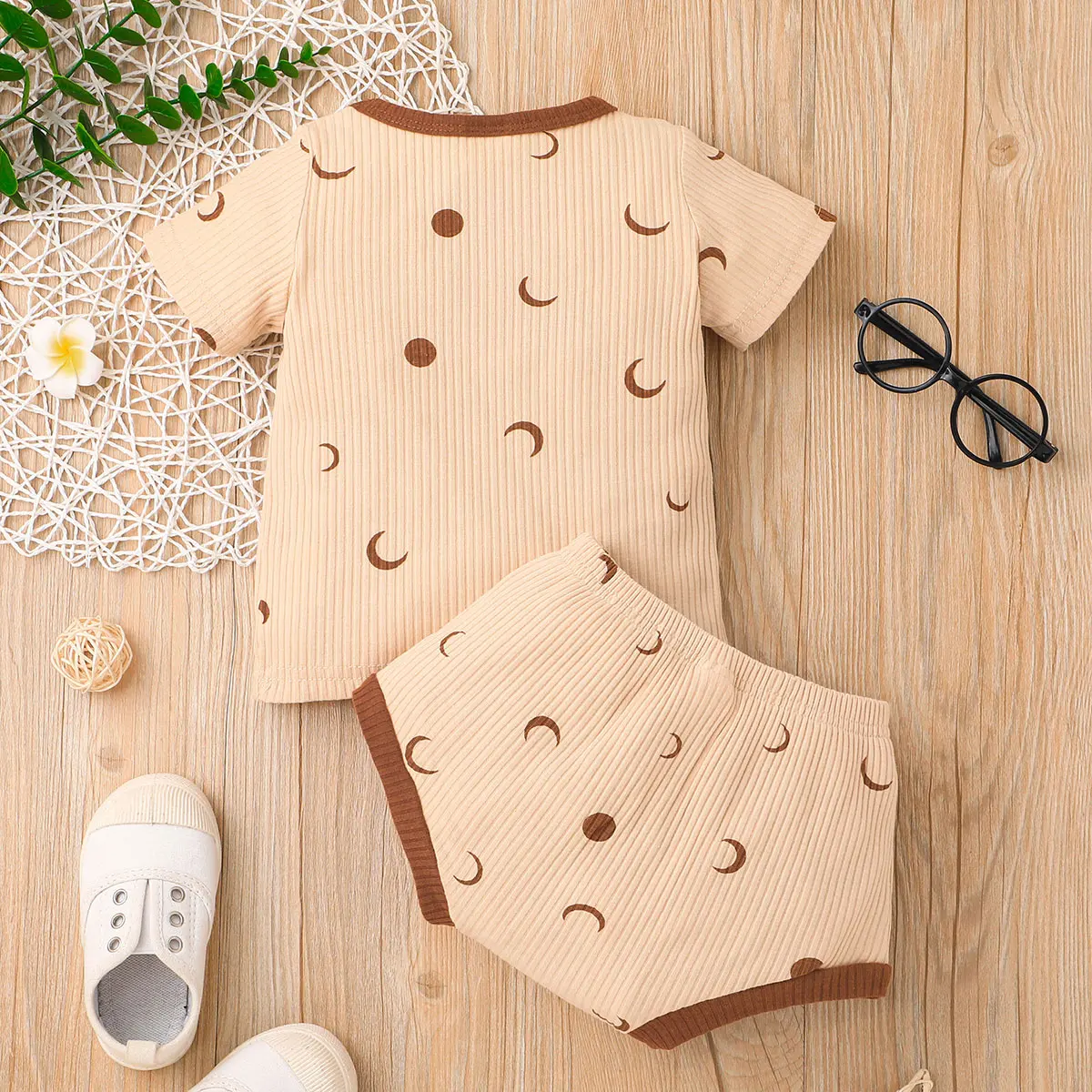 baby clothing set red	 hibobi Baby Girl Clothes Set Cute Print Girls Clothing Sets Summer Short Sleeve Cotton Baby Tops + Shorts 2Pcs sun baby clothing set