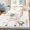 Animal Safari Washable Rug Kids Area Rug for Nursery Playroom Kid Room Carpet Stain Resistant Floor Mat Non-Slip Mat Living Room 2