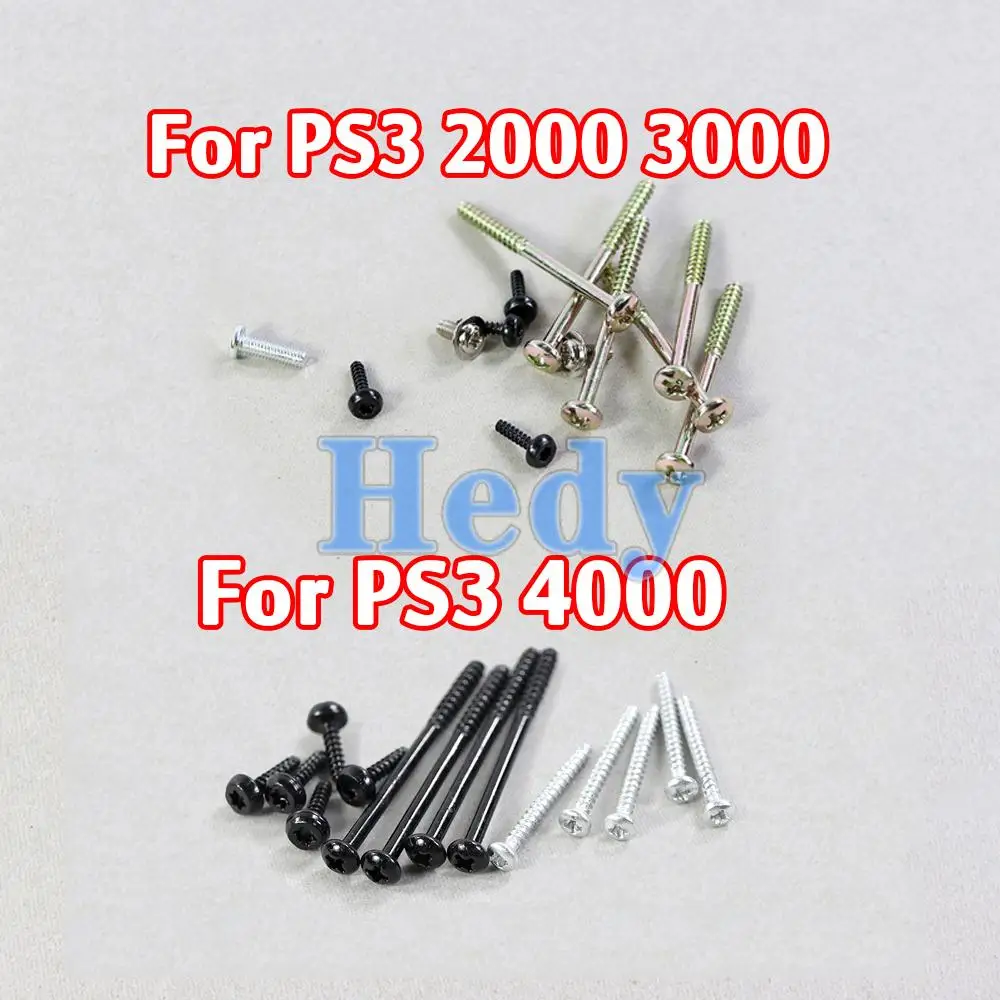 

50sets For PS3 4000 Model Console Screw Set Replacement For PS3 Super Slim 2000 3000 2K 3K 4K CECH-4000 Housing Shell