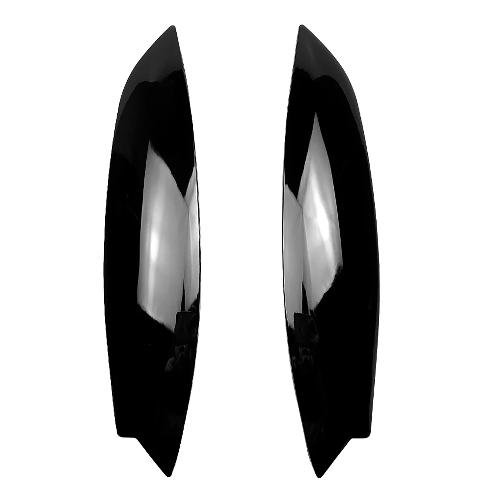 

Bright Black Headlights Eyebrows Eyelids Cover Eyelash Head Light Lamp Stickers for Golf 5 R32 MK5 2005 2006