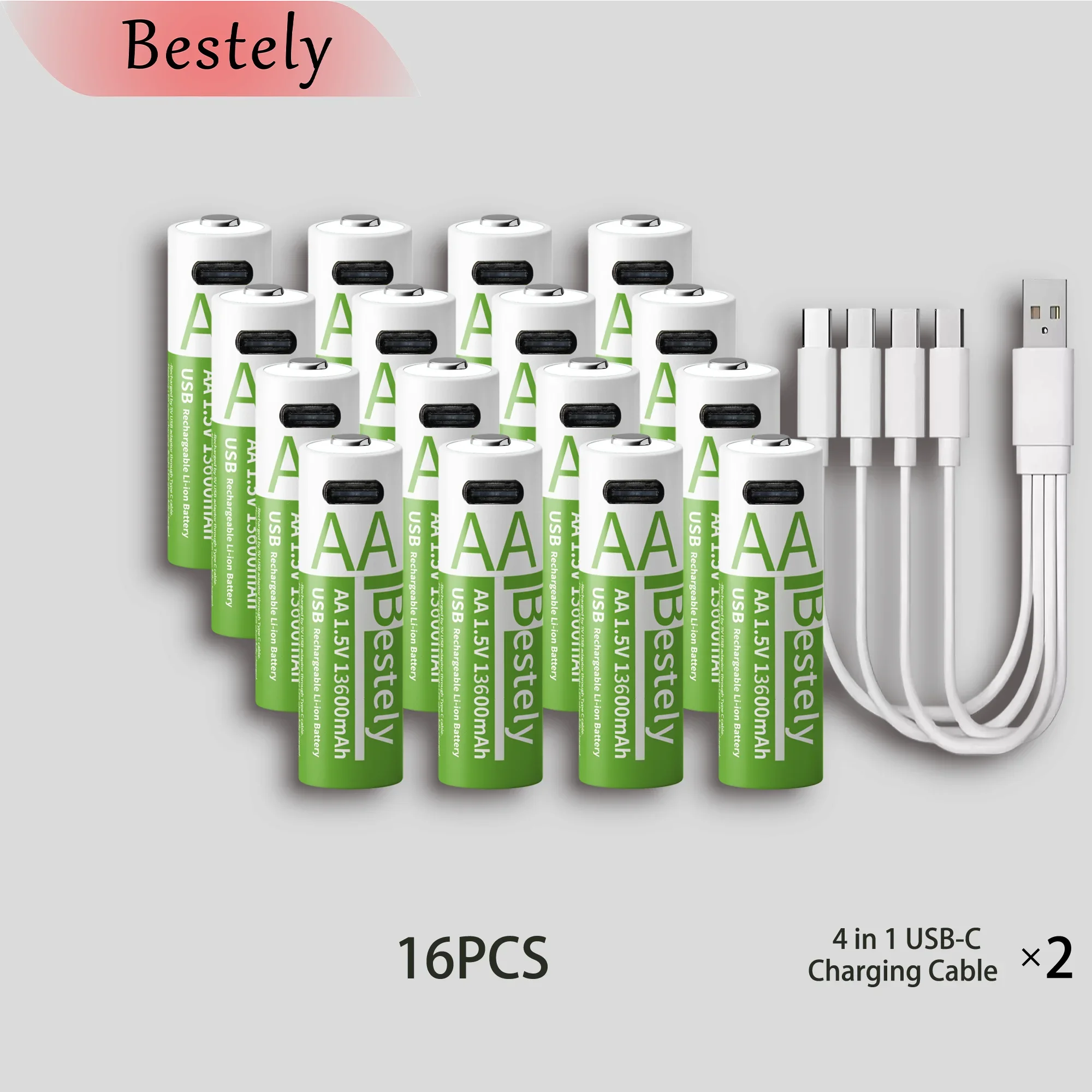 16 pcs batteries