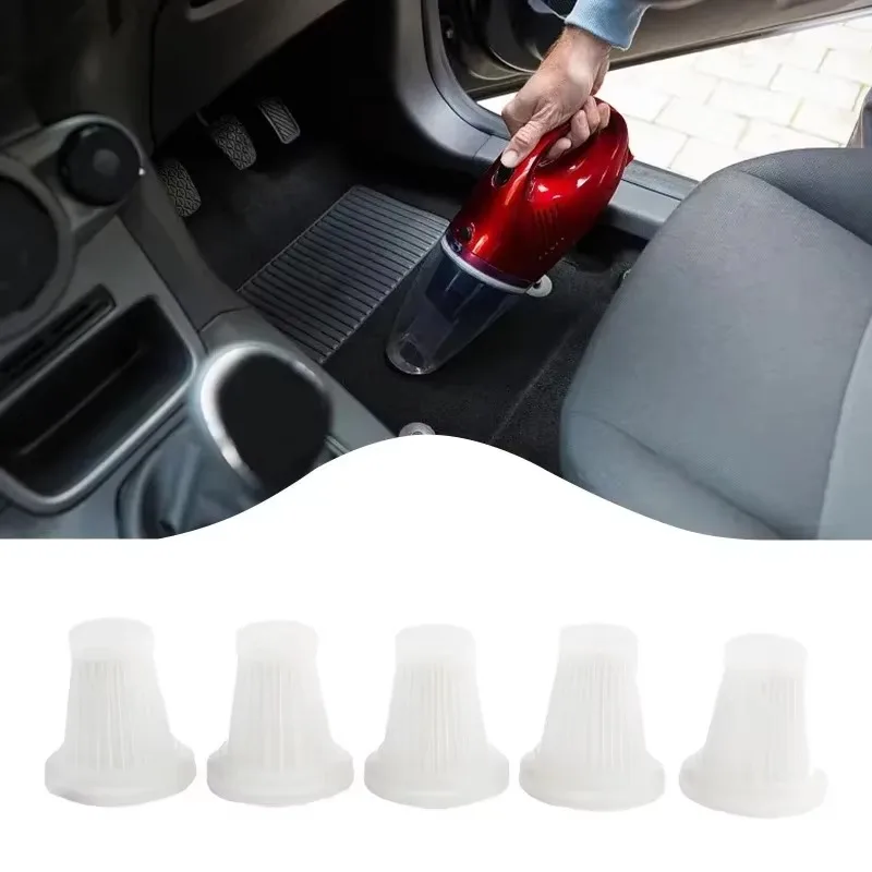 5PCS wireless handheld vacuum cleaner, car vacuum cleaner filter, washable air filter, reusable internal