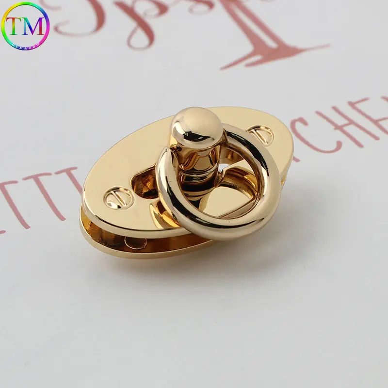 10 Pieces High Quality Metal Bags Lock Buckles Turn Twist Closure Decor Clasp Bag Purse DIY Replacement Hardware Accessory
