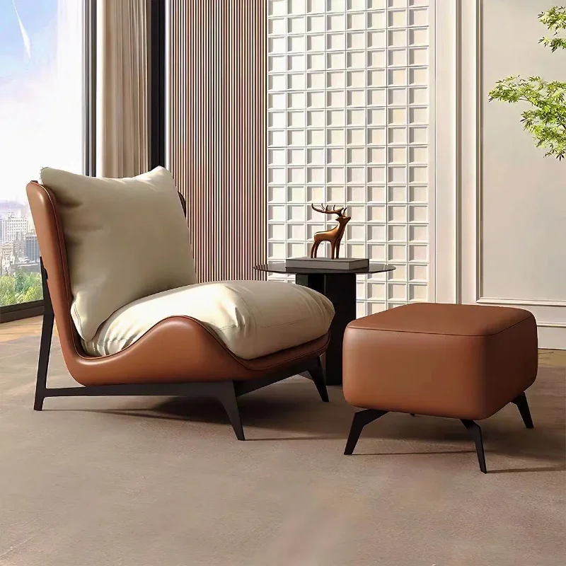 Italian Minimalist Living Room Tiger Chair, Nordic Single Sofa Chair, Modern Simple Balcony Leisure Designer Lounge Chair