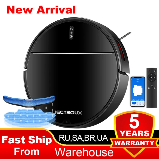 LIECTROUX L200 Robot Vacuum Cleaner & Wet Mop Combo,Smart Mapping