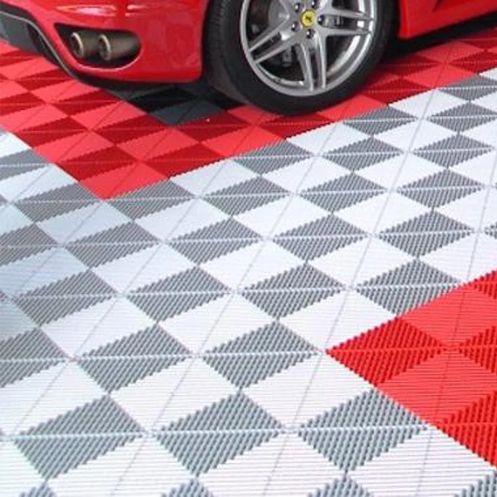 

Plastic Modular Pp Pvc Floor Garage Tile Interlocking Car Wash Shop