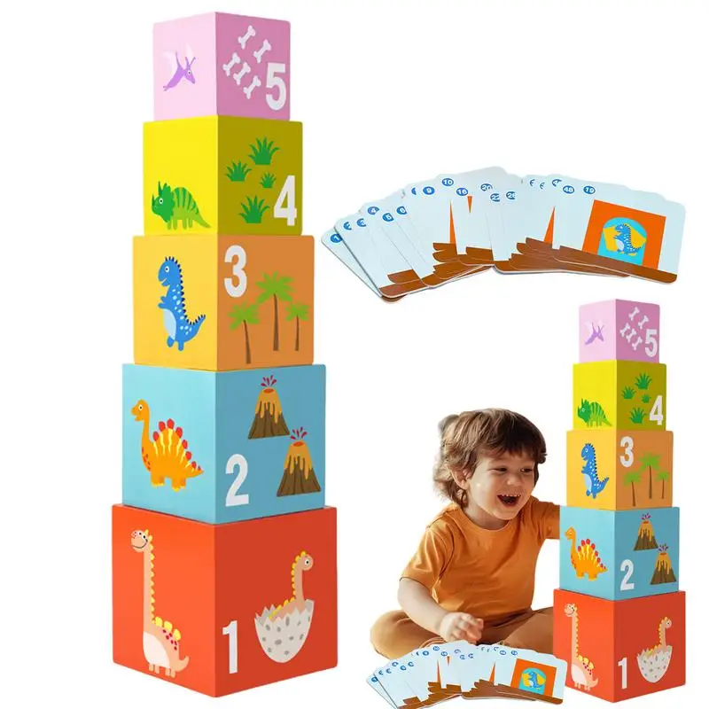 

Stacking Blocks Game Stacking Sensory Toy Number Learning Toy Educational Nesting Blocks Preschool Stackable Toy For Girls Boys