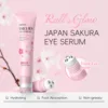 LAIKOU Sakura Anti- Wrinkle Eye Cream With Roller Ball Quick Drying Hydrating Hyaluronic Acid Refreshing Eye Serum 15ml