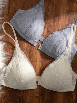 حمالة صدر مريحة للنساء على شكل حرف U من الأمام وإغلاق من الدانتيل، 2025 كوب ناعم رفيع لاسلكي بدون سلك داخلي حمالة صدر خفيفة الوزن 5