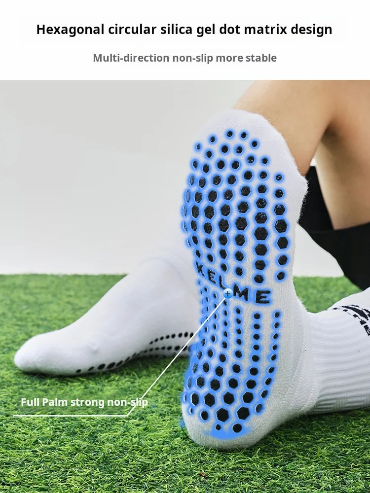 Football Socks Sports Socks Fitness Sports Socks Sport Socks Kelme Football Socks Men's Middle Tube Thick Towel Bottom Youth Professional Competition Training Non Slip football socks sports socks fitness sports socks sport socks