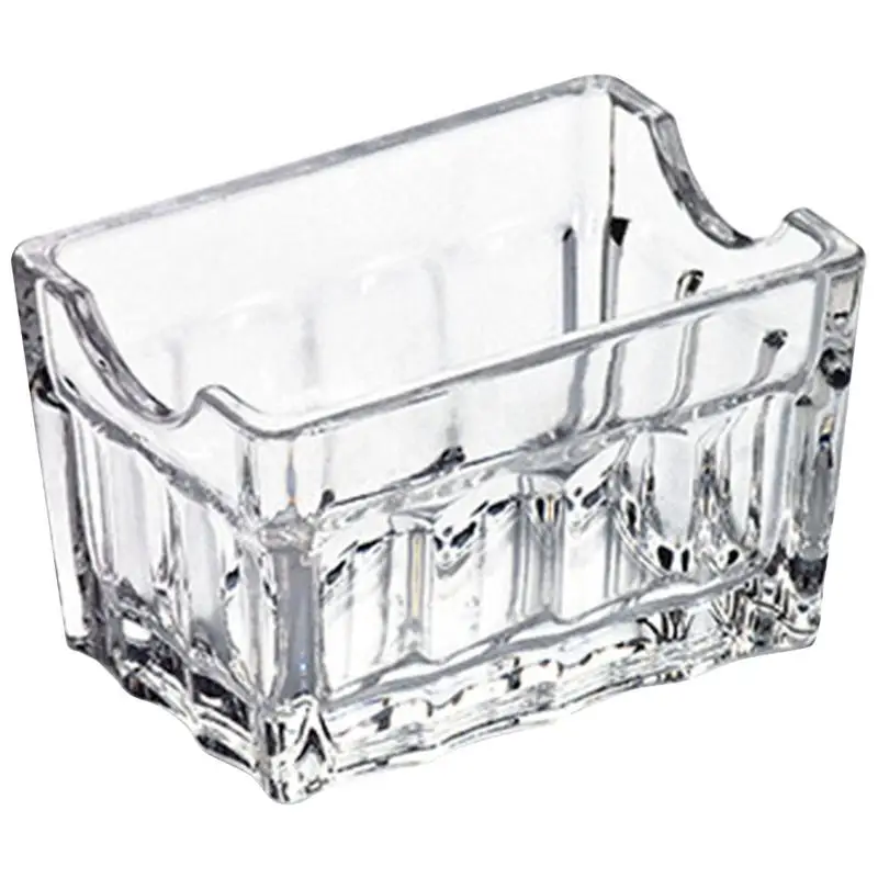 AcrylicTeaBagsHolderTransparentSugarBagStorageBoxLargeCapacityClearCoffeeSugar