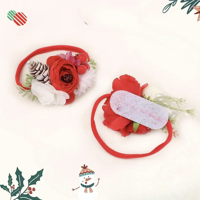 

Baby Headband Headband Autumn and Winter New Christmas Hair Accessories Cute Princess Flower Baby Headband