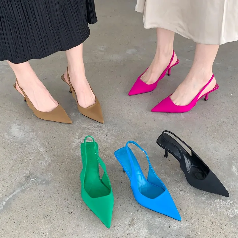 Women-Summer-Shoes-2024-New-Fashion-Pointed-Toe-Stiletto-Medium-Heel ...