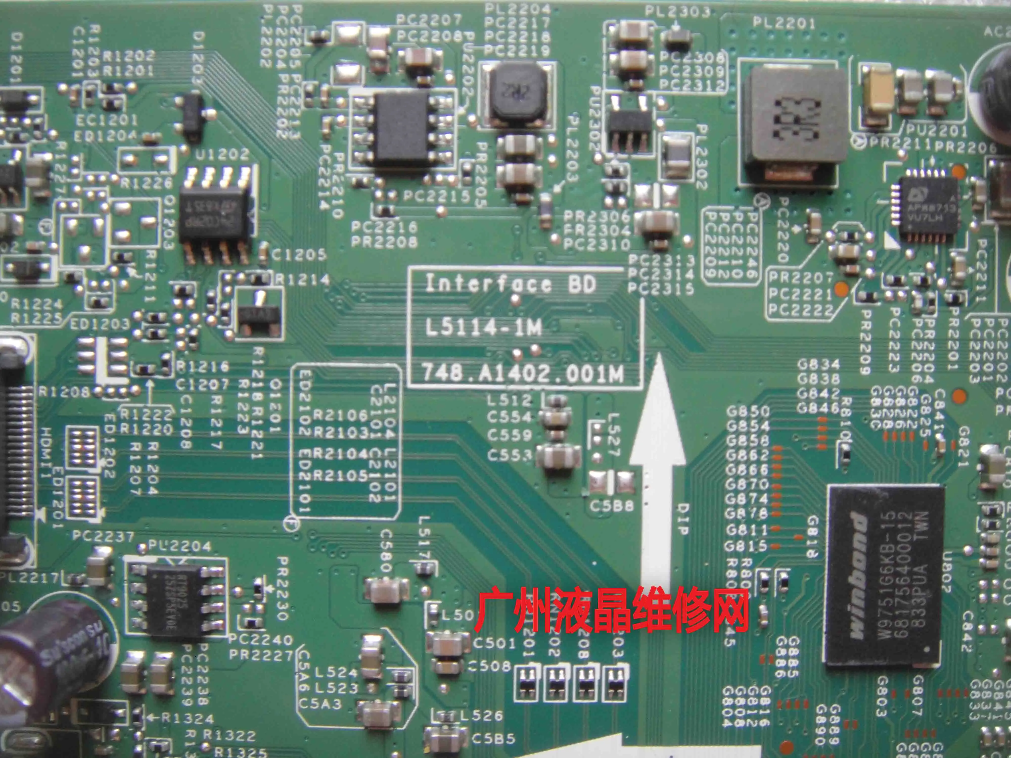 W238HFAP 드라이버 보드 L5114-1M, 748.A1402.001M 마더보드