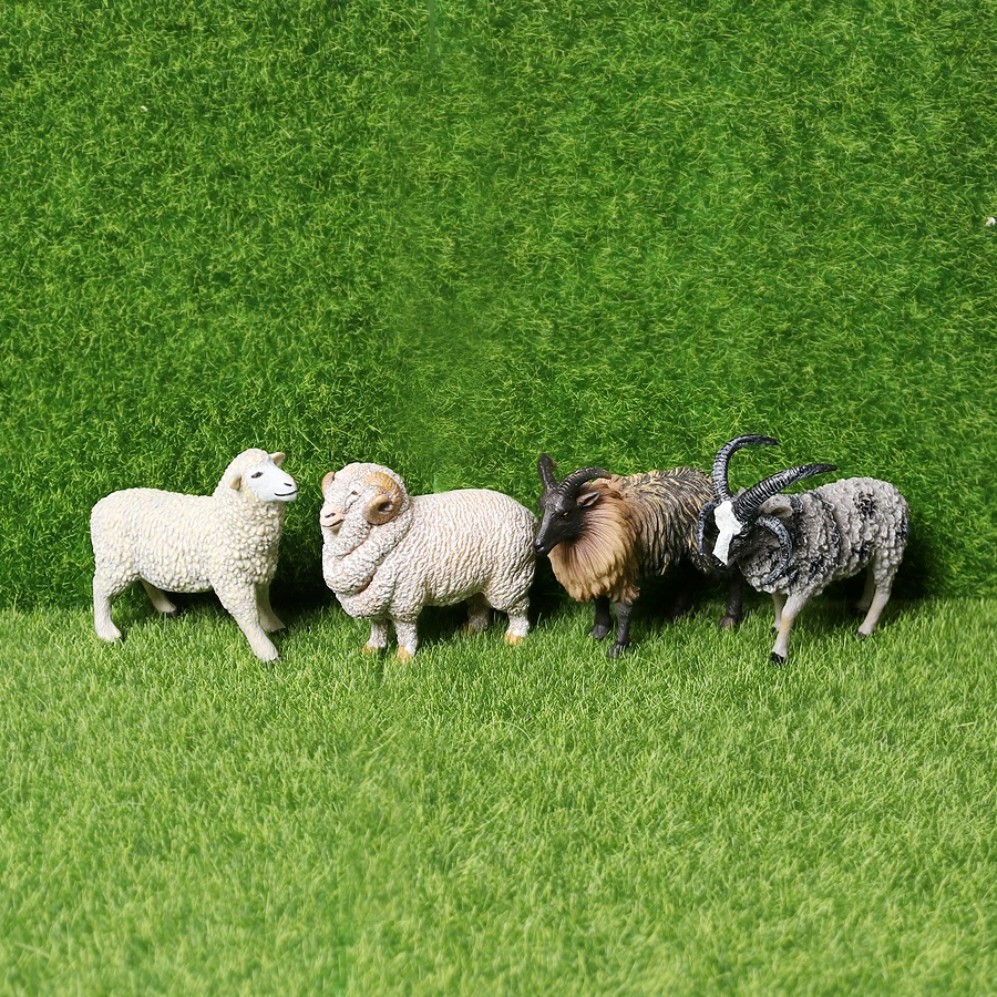 オーストラリア産製造の羊毛革❗️羊1匹分　　おもちゃ White Sheep|educational Animal Action Figures - Merino Sheep