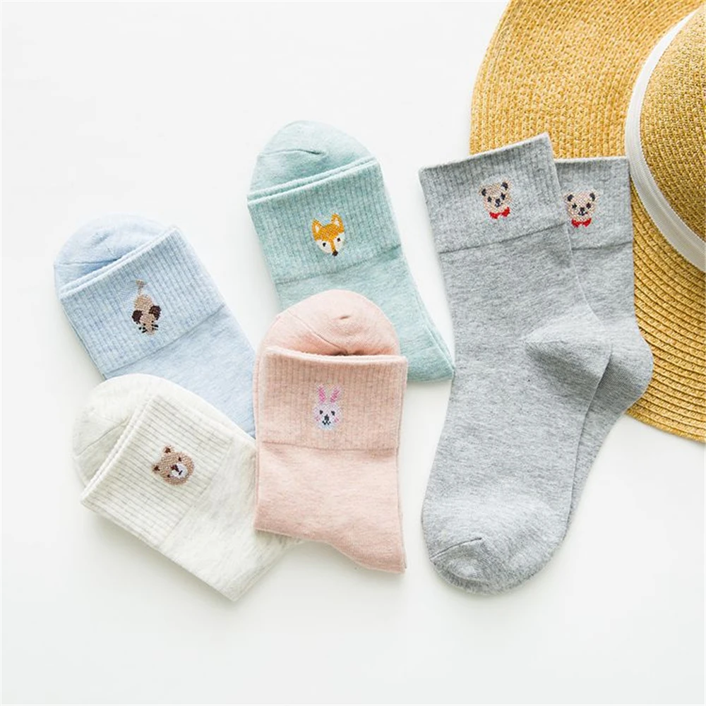 3 Paar Neue Damen-Socken im koreanischen Stil, mittellange Socken für Mädchen, Gemüse, Pilze, Tomaten, Mais, Auberginen, Kunst, lustige Socken, Dropship – Detail 20