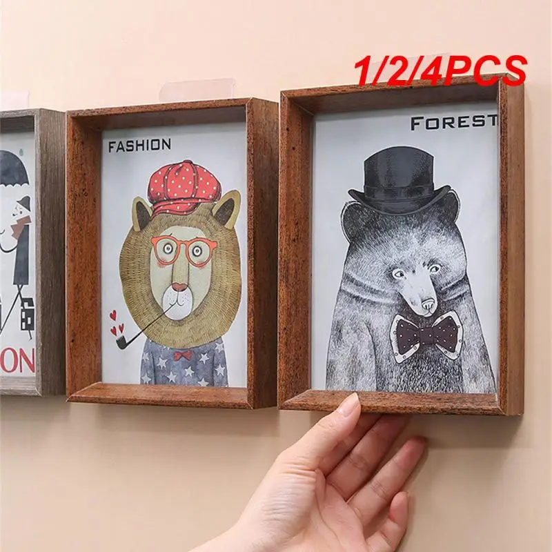 

1/2/4PCS Strong Hook Hanger Transparent Wall Hook For Picture Self Adhesive Door Wall Hanger Hooks Wall Picture Hanger Wall