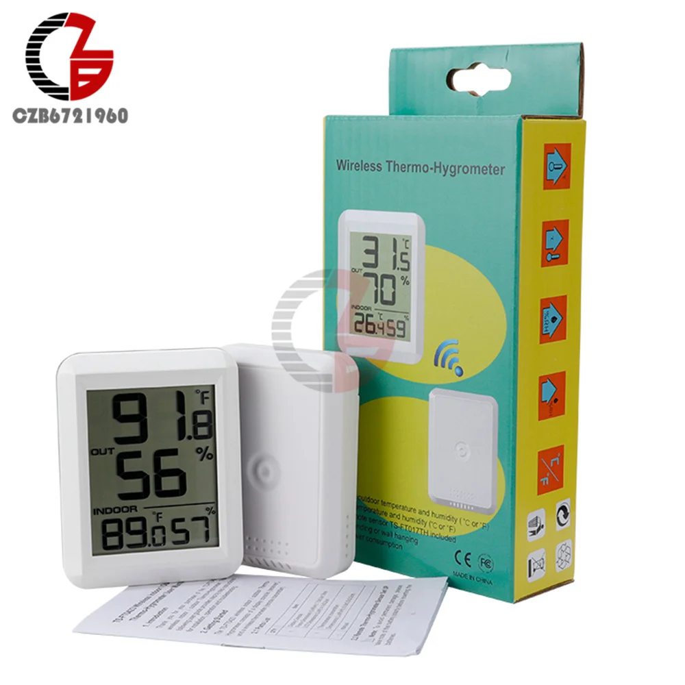 New 100M Wireless Digital Indoor Outdoor Thermometer