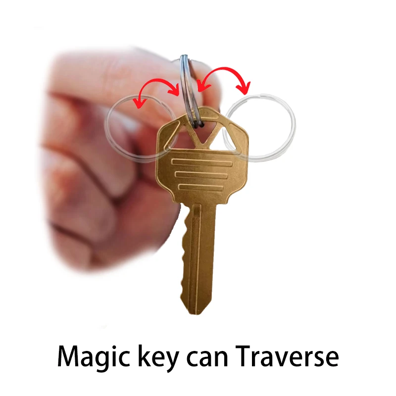 Magic Key Ring Thrus Key Mon-Key by Jeff Prace Magic Tricks Close up Magic Street Magic Mentalism Comedy Prop Easy to do the crystal clear switching box magic tricks prediction box magia stage close up street accessories illusion gimmick prop comedy