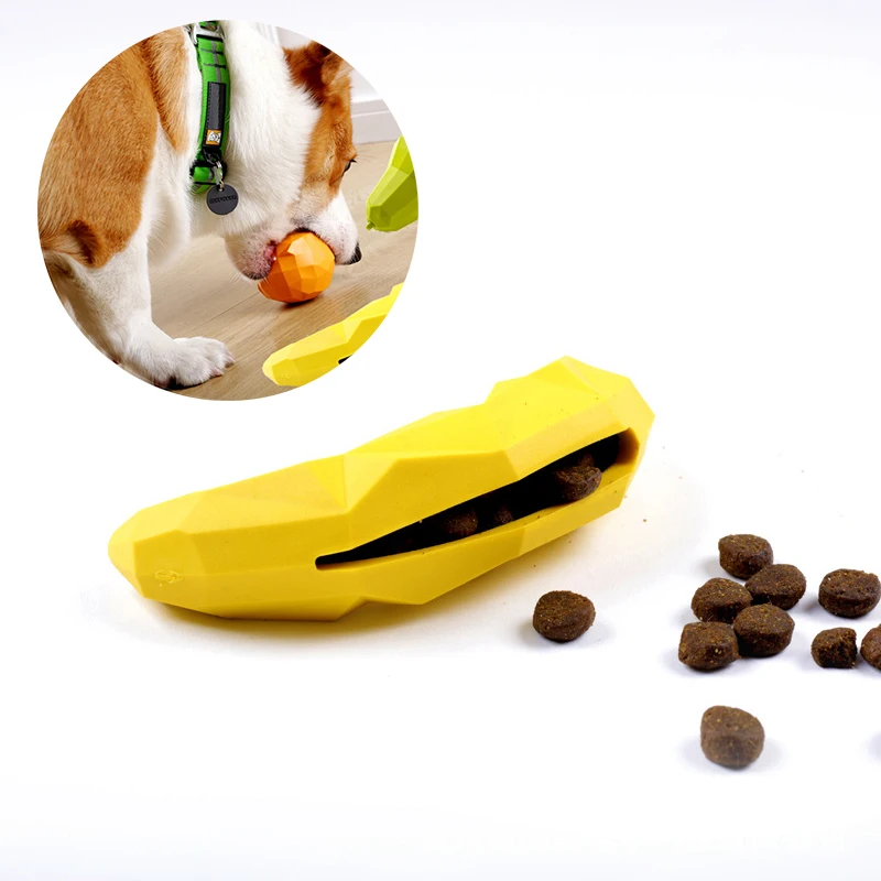 

Pet Funny Toy Chew Toy Cute Fruit Shape Eco-friendly Rubber Training Teething Toy Food Leaky Toy Interactive Dog Toy Pet Items