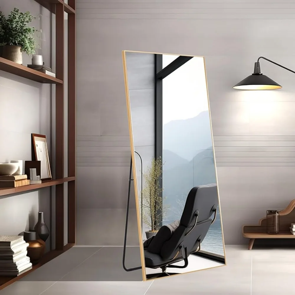 

Full Length Mirror, Modern Design Standing Floor Mirror, Full Body Mirror for Living Room, Bedroom, Bathroom, Cloakroom, Hallway