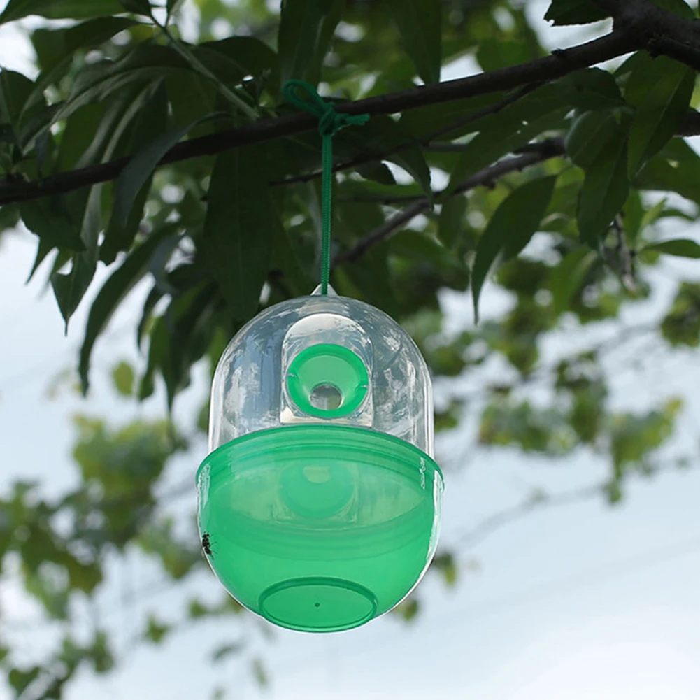 1-5Pcs Reusable Fly Trap For Wasp Bees Hornets Catcher Insect Traps Hanging Plastic Asian Hornet Catcher for Garden Orchard Farm
