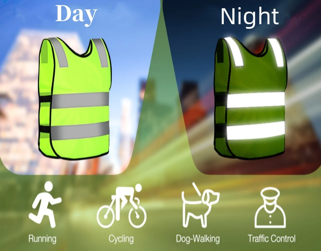 Reflective Safety Vest Children Safety Visibility Vest Kids Running Walking Clothing