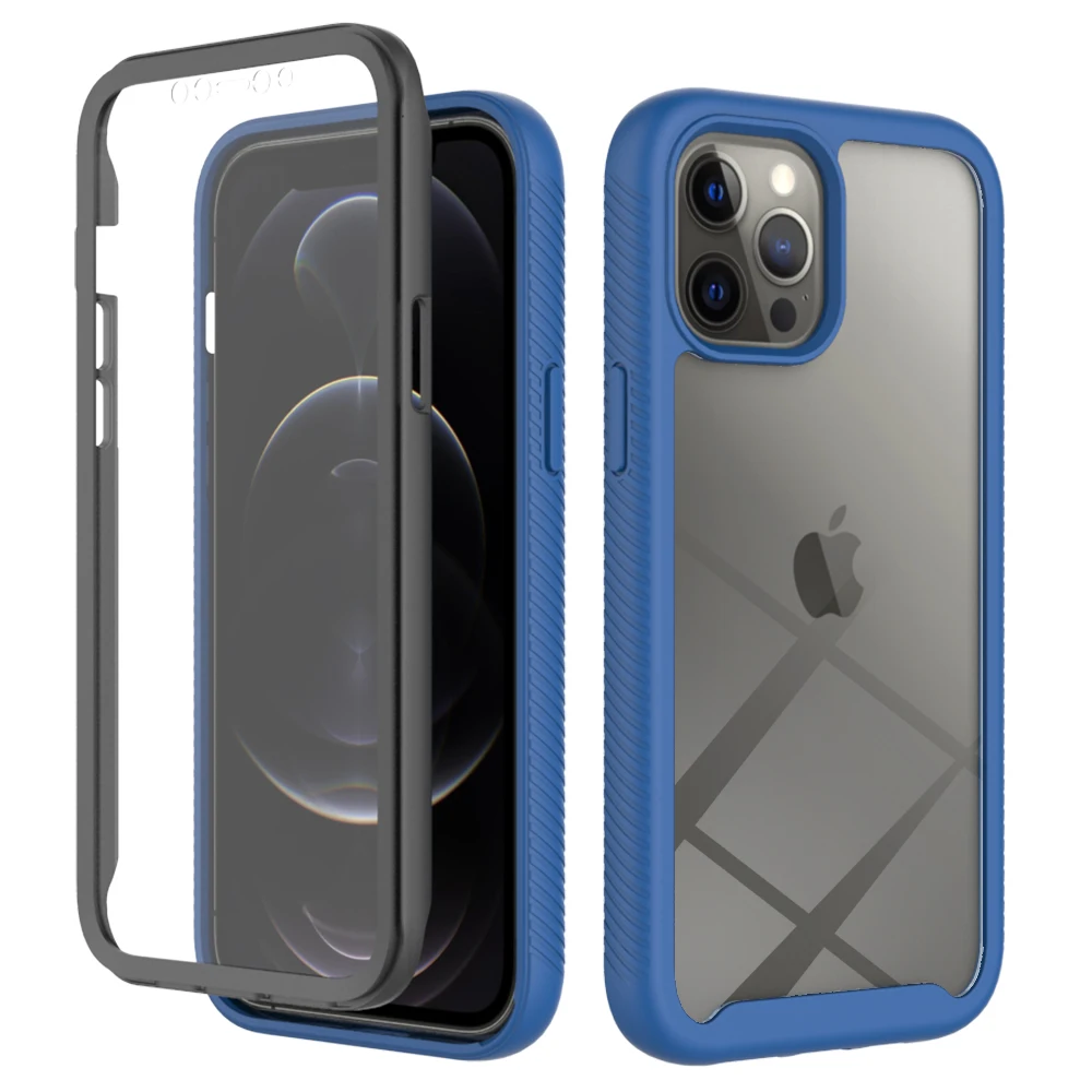 Case For iPhone 13 12 Pro Max 11 X XR 8 7 Plus SE Full-Body Rugged Shockproof Case with Built in Screen Protector Military Grade- S6de2296e8dbd4a7ba0423021ce6e46c84