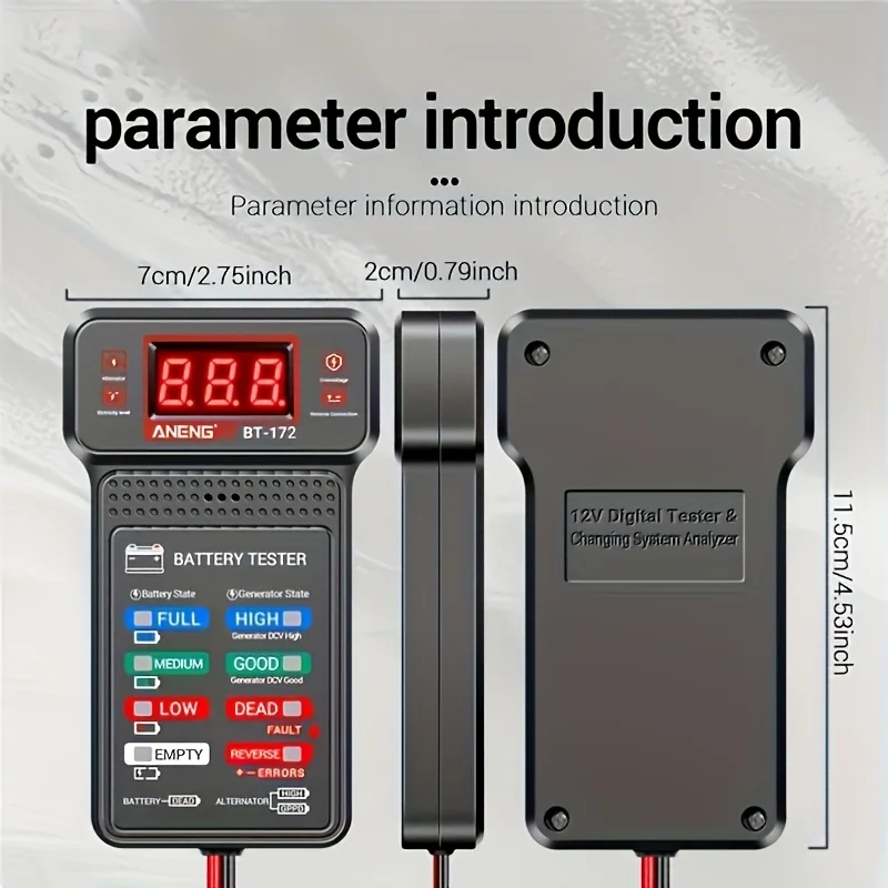Smart Car Battery Tester, Suitable for Home Self-Checking Repair Shops,...