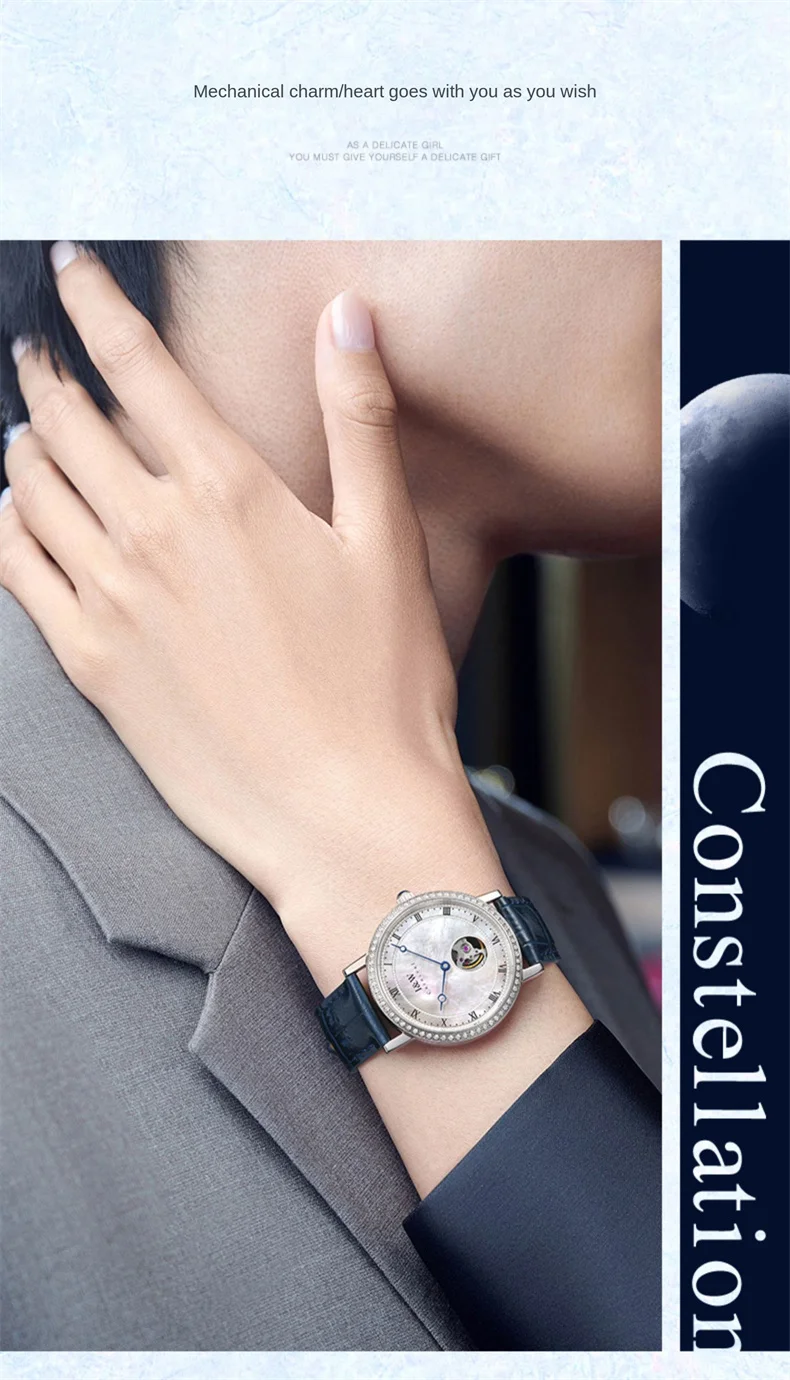 Orologio meccanico ultra sottile Carnival Brand IW Series da uomo con cinturino in pelle, movimento MIYOTA, tourbillon, orologio da uomo di lusso_voghion.com