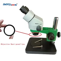 48mm Microscope Auxiliary Barlow Len 5MM Thickness Dust-proof Objective Glass For Stereo Microscopio Dust Smoke Oil Protection 1
